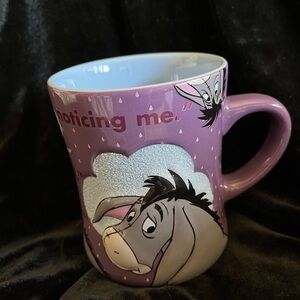 16oz Disney Eeyore mug with sparkling rain cloud. Perfect for a fan